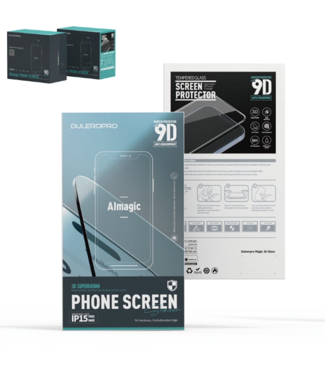 מגן מסך זכוכית 5 יחידות magic AI K10