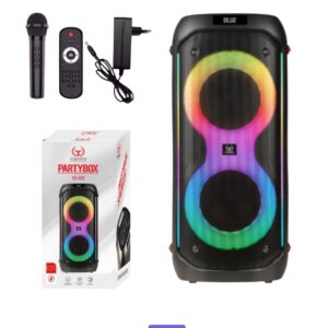 רמקול בידורית נייד 6.5*2 אינץ YS-012 40W כולל מיקרופון אלחוטי ושלט