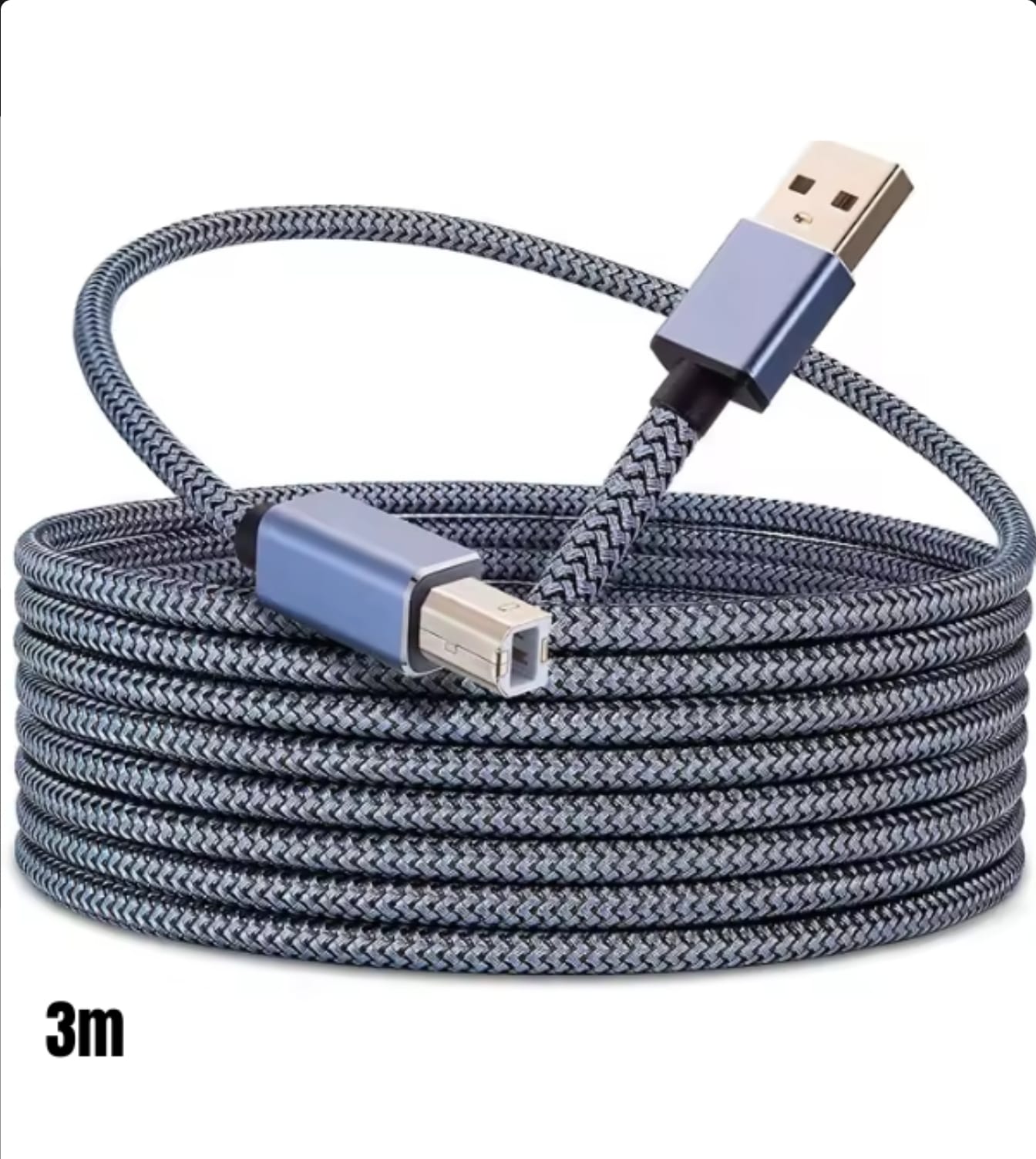 כבל מדפסת USB AB CABLE 3M