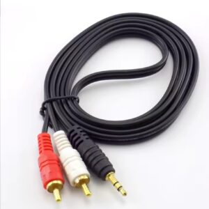 כבל 3.5 מ"מ ל-2 כניסות RCA באורך 3m מטר