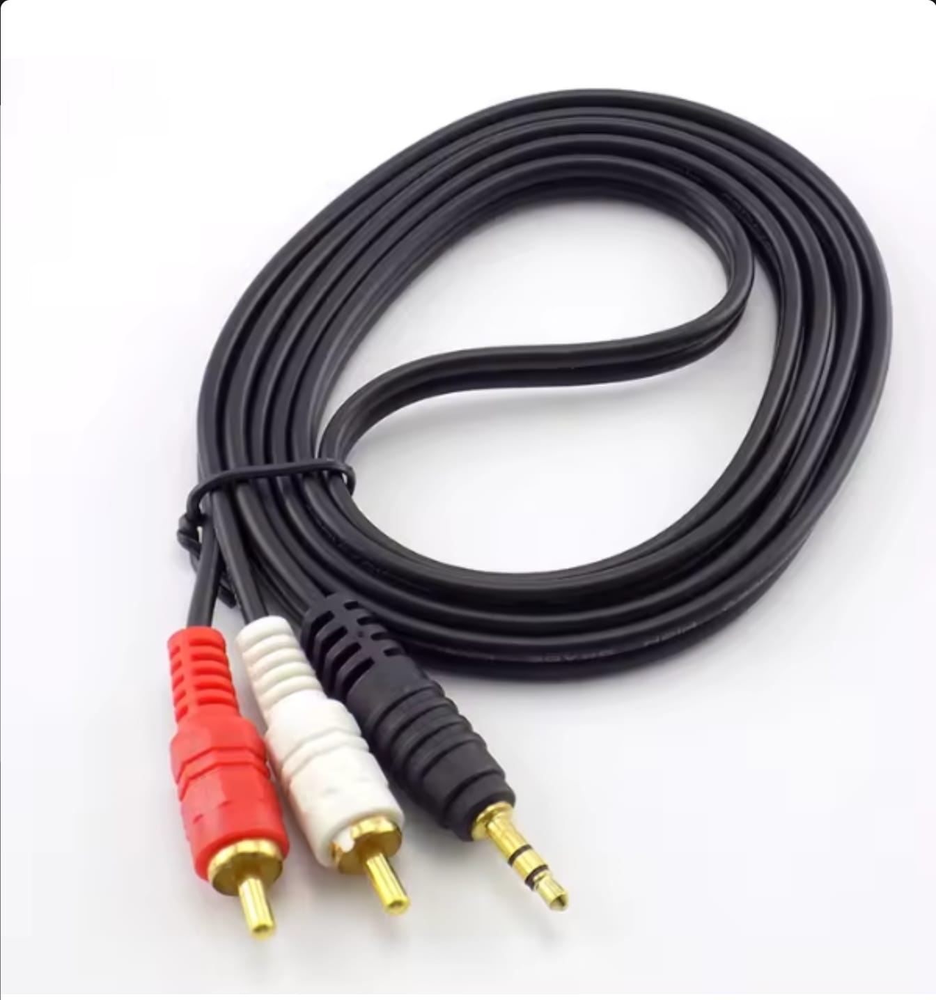 כבל 3.5 מ''מ ל-2 כניסות RCA באורך 3m מטר