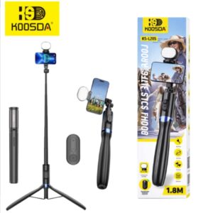 חצובה 1.80M משולבת מוט סלפי אלומניום ושלט