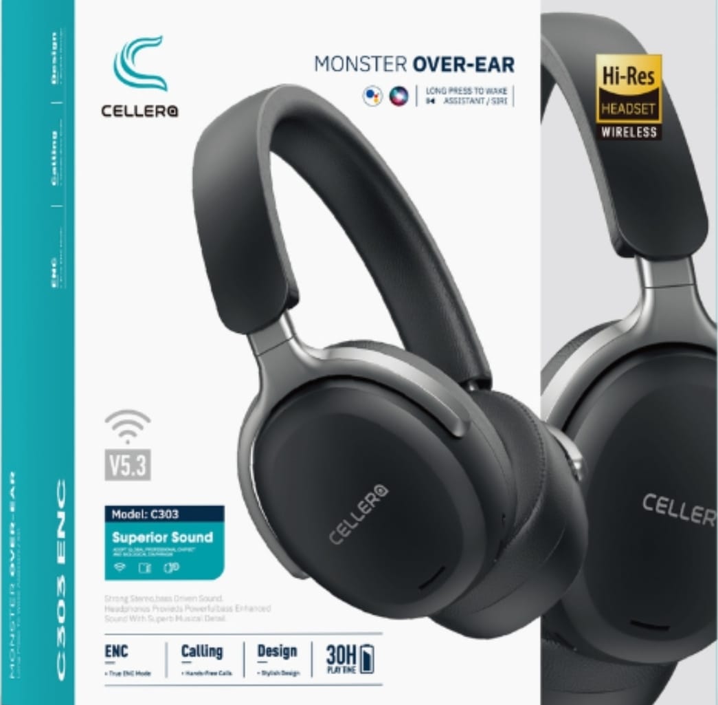 אוזניות סטריאו אלחוטיות CELLERA C303