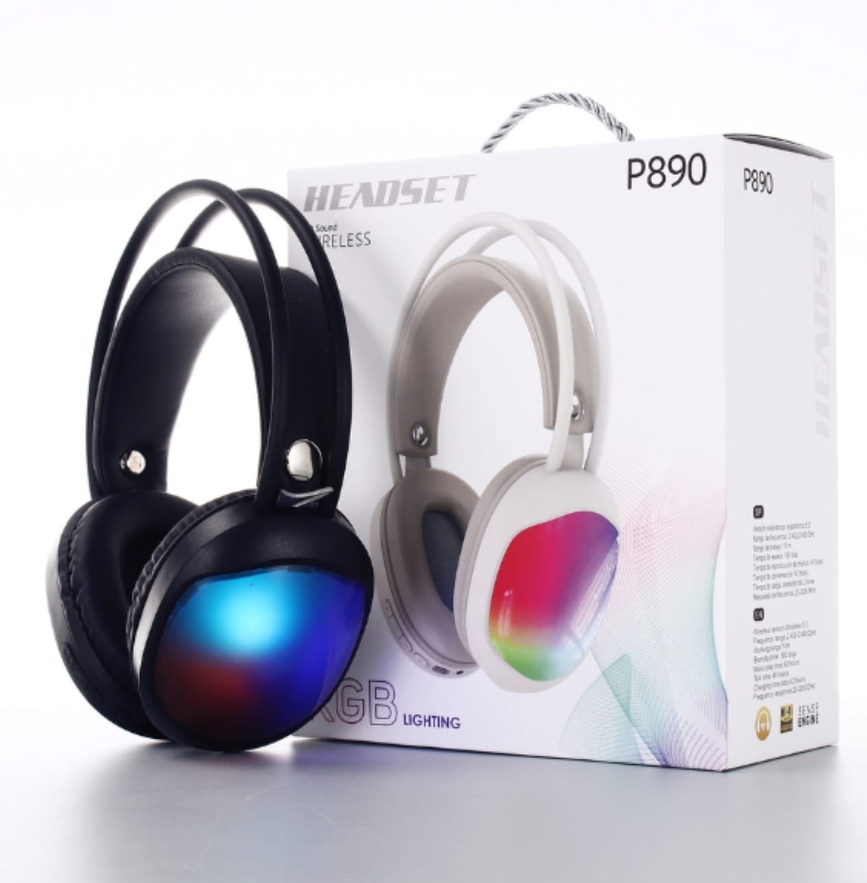אוזניות בלוטוס RGB P890 BLACK