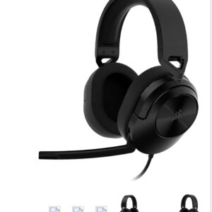 אוזניות גיימינג CORSAIR HS55 STEREO – שחור