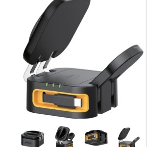 מטען אלחוטי מגנטי מתקפל 3 ב־1 Miracase MQIW610 לבןשחור