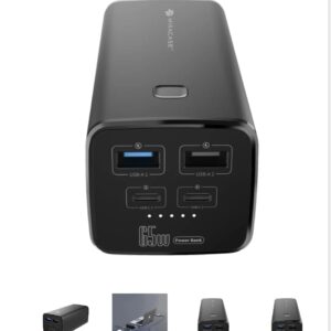 סוללת טעינה אלחוטית דגם MPB2065W בצבע שחור מבית MIRACASE