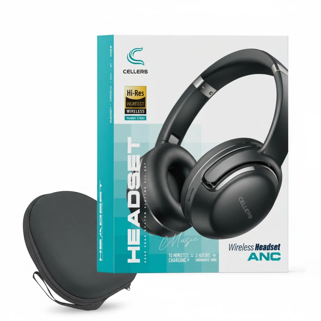 אוזניות סטריאו אלחוטיות C301 כולל נרתיק מהודר