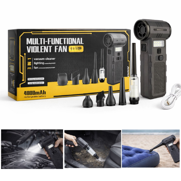 שואב אבק ומפוח multifunction F207 4000mah
